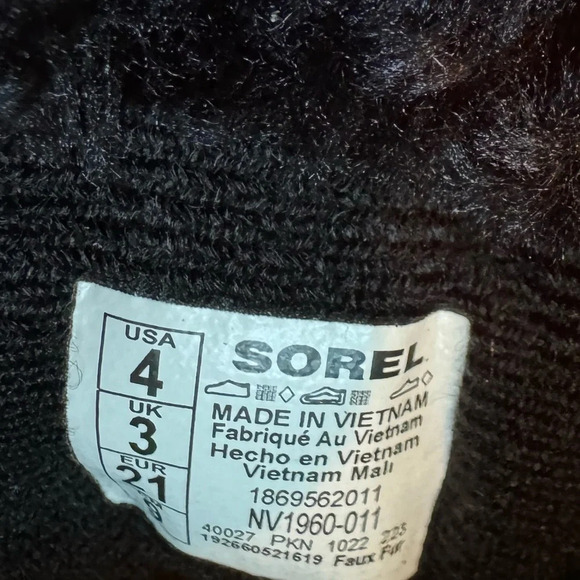 Sorel Toddler Commander Grip-Strap Fleece Snow Boots Size 4 - Picture 12 of 12